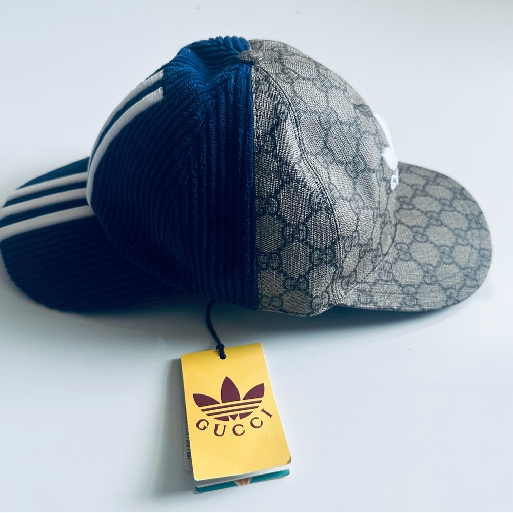 Gucci x Adidas Double Sided GG Supreme Canvas Hat - Picture 4 of 7